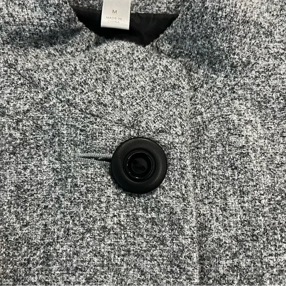 Dressbarn Womens Size M, Gray Mandarin Collar Career Button Up Jacket - Picture 7 of 14